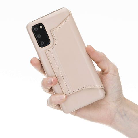 Venice RFID Blocking Leather Wallet Stand Case for Samsung Galaxy S20