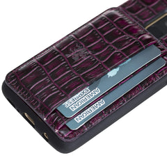 Funda tipo billetera de cuero Pisa Snap On con soporte para Samsung Galaxy S9
