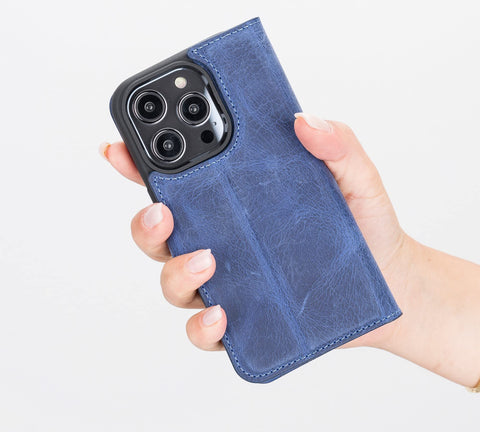 Ravenna RFID Blocking Detachable Leather Wallet Case for iPhone 14 Pro