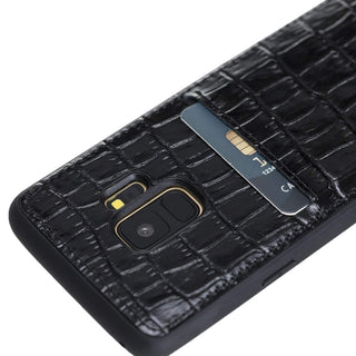 Funda tipo billetera de cuero Cosa Snap On para Samsung Galaxy S9