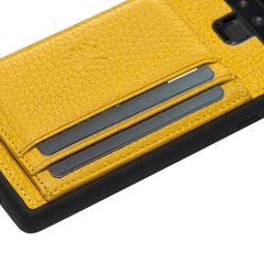 Funda tipo billetera de cuero Pisa Snap On con soporte para Samsung Galaxy Note 9