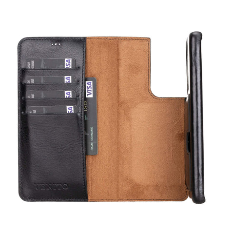 Florence RFID Blocking Leather Wallet Case for Samsung Galaxy S21 Ultra