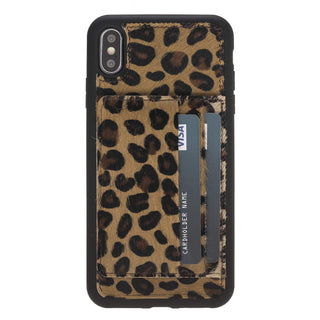 Pisa Snap On Leather Wallet Case with Stand for iPhone XS Max