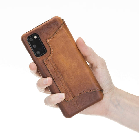 Venice RFID Blocking Leather Wallet Stand Case for Samsung Galaxy S20