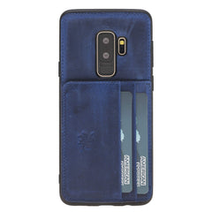Funda tipo billetera de cuero Pisa Snap On con soporte para Samsung Galaxy S9 Plus
