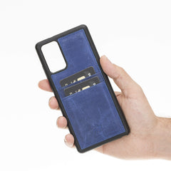 Funda tipo billetera de cuero Capri Snap On para Samsung Galaxy Note 20