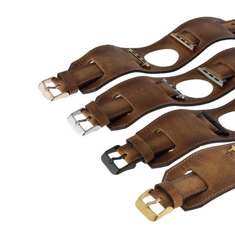 Ancona Leather Cuff Band Strap for Apple Watch
