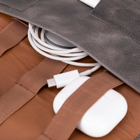 Lazio Leather Cable Organizer