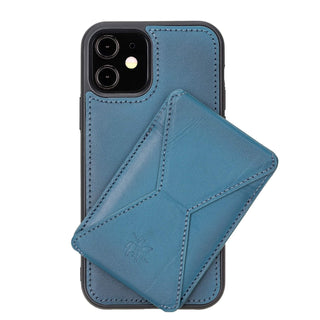 Messa RFID Blocking Leather Case for iPhone 12 with a Detachable Wallet