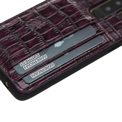 Funda tipo billetera de cuero Pisa Snap On con soporte para Samsung Galaxy S9 Plus