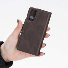Funda tipo billetera de cuero con bloqueo RFID Florence para Samsung Galaxy S20