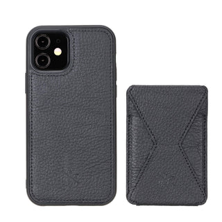 Messa RFID Blocking Leather Case for iPhone 12 with a Detachable Wallet