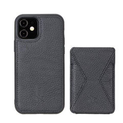 Messa RFID Blocking Leather Case for iPhone 12 Pro with a Detachable Wallet