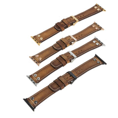 Correa de cuero Como para Apple Watch