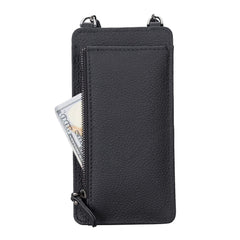 Bolso para teléfono Vittoria Universal Slim tipo bandolera de cuero 