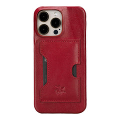 Funda tipo billetera de cuero con bloqueo RFID Florence para iPhone 15 Pro Max