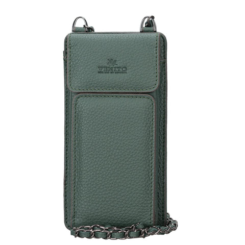 Bolso para teléfono Vittoria Universal Slim tipo bandolera de cuero 