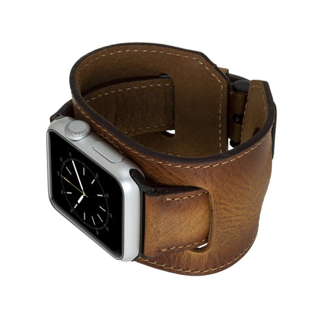 Ancona Leather Cuff Band Strap for Apple Watch