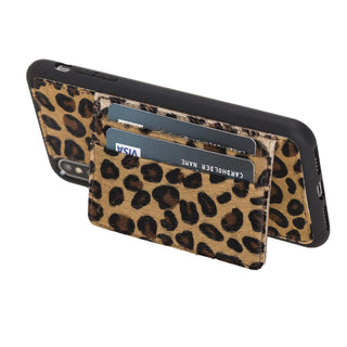 Pisa Snap On Leather Wallet Case with Stand for iPhone XS Max