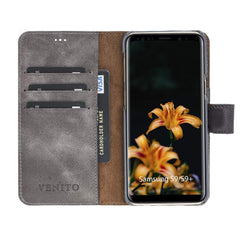 Funda tipo billetera de cuero con bloqueo RFID Florence para Samsung Galaxy S9