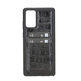 Funda tipo billetera de cuero Capri Snap On para Samsung Galaxy Note 20