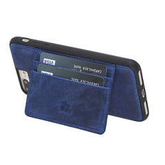 Funda tipo billetera de cuero Pisa Snap On con soporte para iPhone 8 Plus