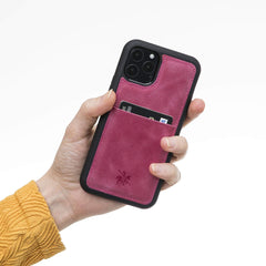 Funda tipo billetera de cuero Capri Snap On para iPhone 11 Pro