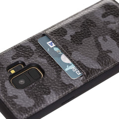 Funda tipo billetera de cuero Cosa Snap On para Samsung Galaxy S9