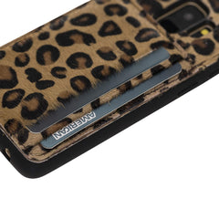 Funda tipo billetera de cuero Pisa Snap On con soporte para Samsung Galaxy S9