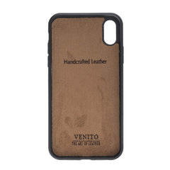 Funda de cuero Lucca Snap On para iPhone XR