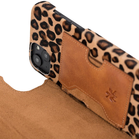Florence RFID Blocking Leather Wallet Case for iPhone 14 Plus