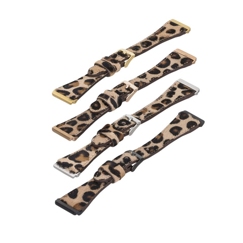 Messina Leather Slim Watch Band for Fitbit Versa