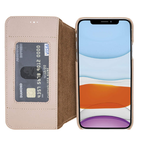 Venice RFID Blocking Leather Wallet Stand Case for iPhone X