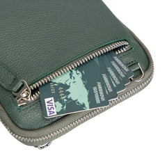 Ferrara Unisex Crossbody Leather Phone Purse