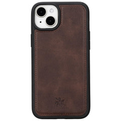 Funda de cuero Lucca Snap On para iPhone 15 Plus