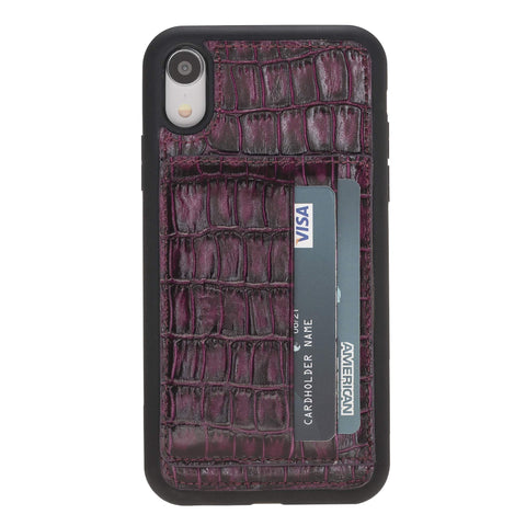 Pisa Snap On Leather Wallet Case with Stand for iPhone XR