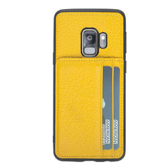 Funda tipo billetera de cuero Pisa Snap On con soporte para Samsung Galaxy S9