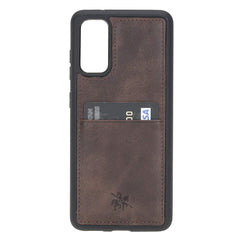 Funda tipo billetera de cuero Capri Snap On para Samsung Galaxy S20