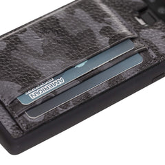 Funda tipo billetera de cuero Pisa Snap On con soporte para Samsung Galaxy Note 9