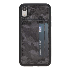 Pisa Snap On Leather Wallet Case with Stand for iPhone XR