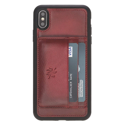 Pisa Snap On Leather Wallet Case with Stand for iPhone XS Max