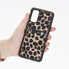 Funda tipo billetera de cuero Capri Snap On para Samsung Galaxy S20