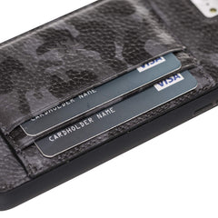 Funda tipo billetera de cuero Pisa Snap On con soporte para iPhone 8 Plus