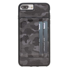 Funda tipo billetera de cuero Pisa Snap On con soporte para iPhone 8 Plus
