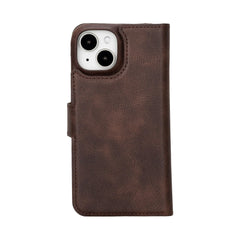 Funda tipo billetera de cuero con bloqueo RFID Florence para iPhone 15
