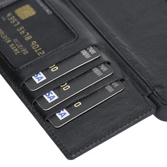 Verona Funda tipo billetera delgada de cuero con bloqueo RFID para Samsung Galaxy S20