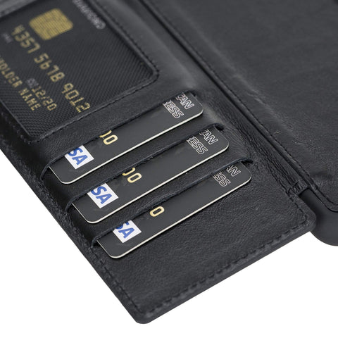 Verona Funda tipo billetera delgada de cuero con bloqueo RFID para Samsung Galaxy S20