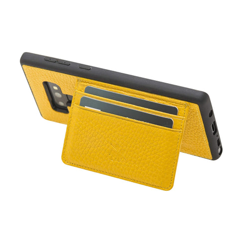 Funda tipo billetera de cuero Pisa Snap On con soporte para Samsung Galaxy Note 9
