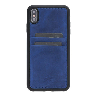 Funda tipo billetera de cuero Capri Snap On para iPhone XS Max