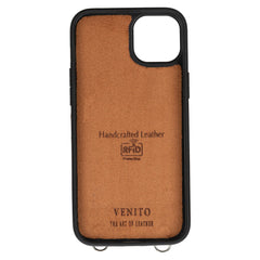 Fermo Funda de cuero para teléfono con billetera cruzada para iPhone 15 Plus